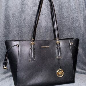 Michael Kors Black Leather Tote